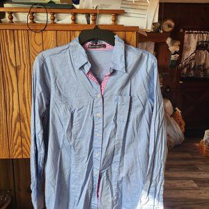 SIGNATURE COLLECTION LONG SLEEVE BUTTON DOWN SHIRT ~ LARGE ~ EXCELLENT